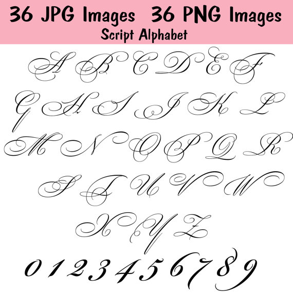script numbers clipart - Clipground