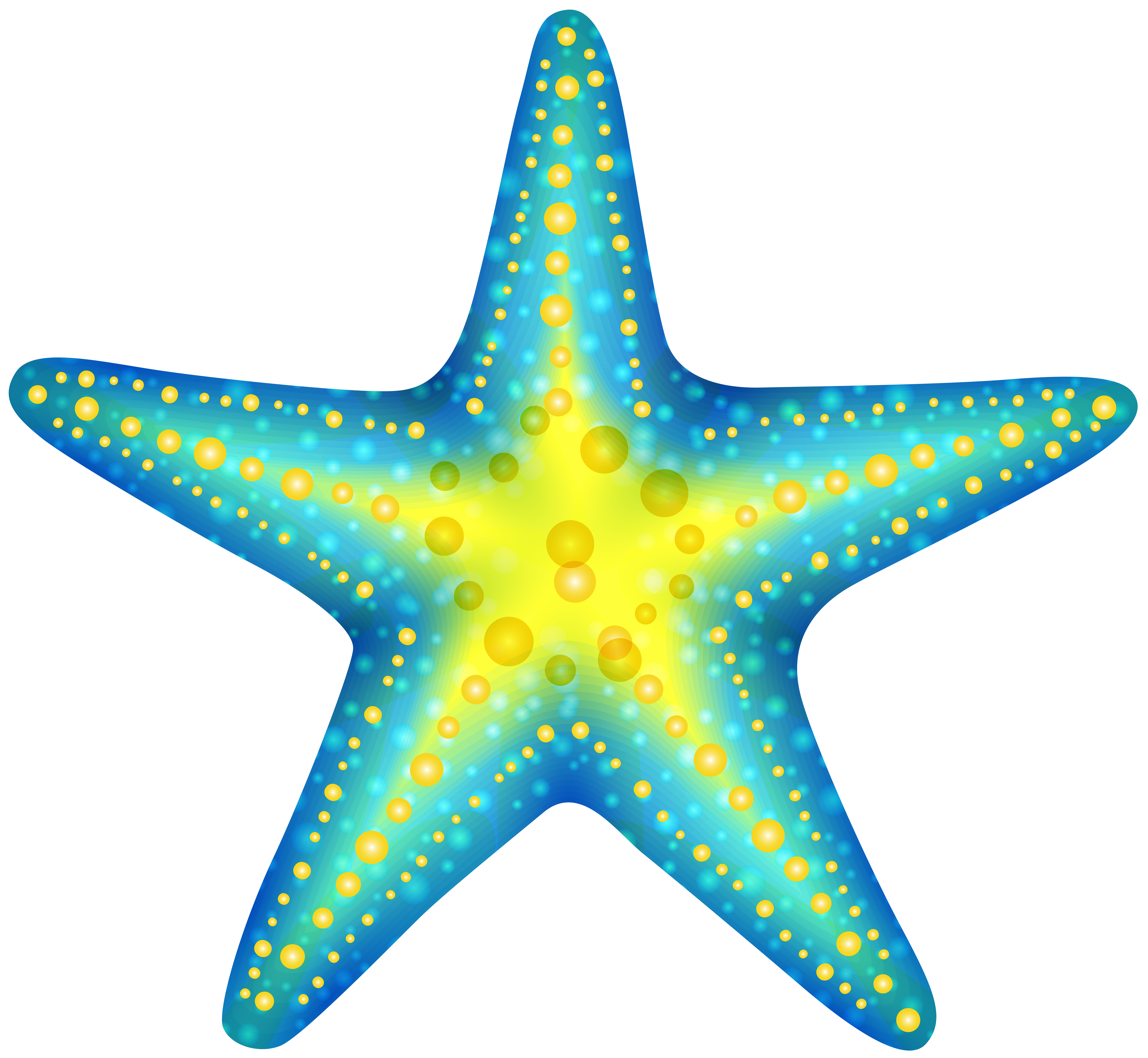 Blue Starfish PNG Clip Art.