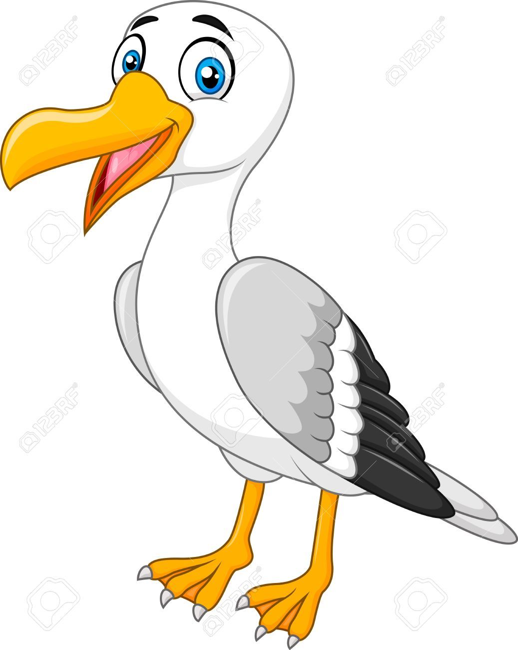 Cartoon seagull clipart » Clipart Portal.