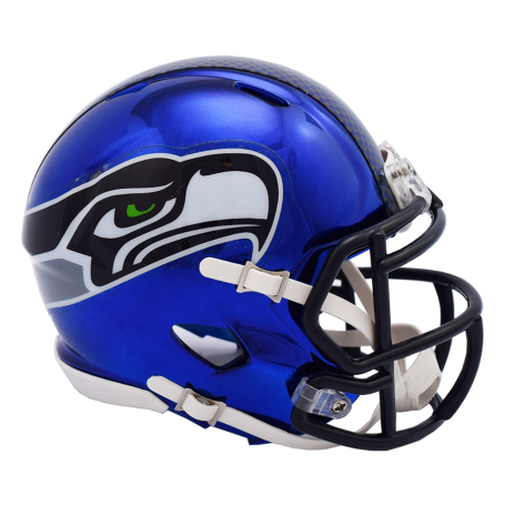 Seattle Seahawks Chrome Mini Speed Replica Helmet.