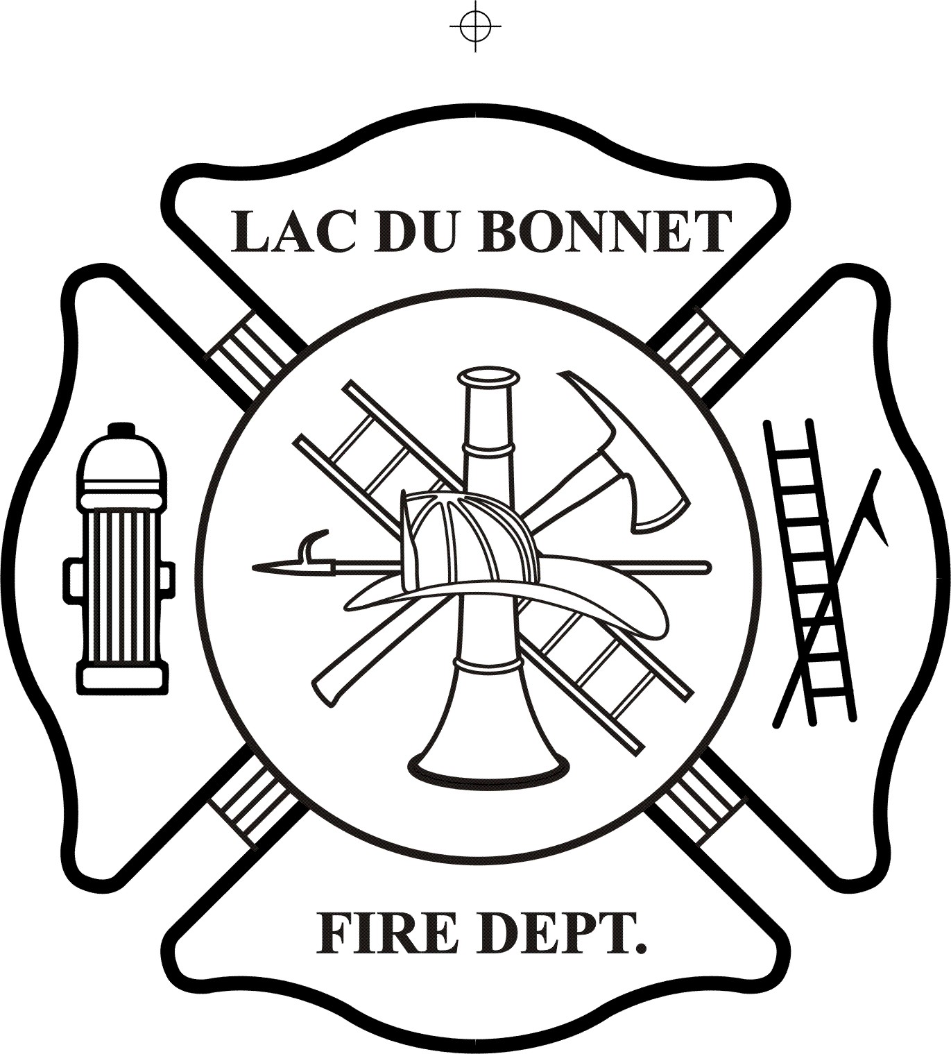 Fire department seal clipart.