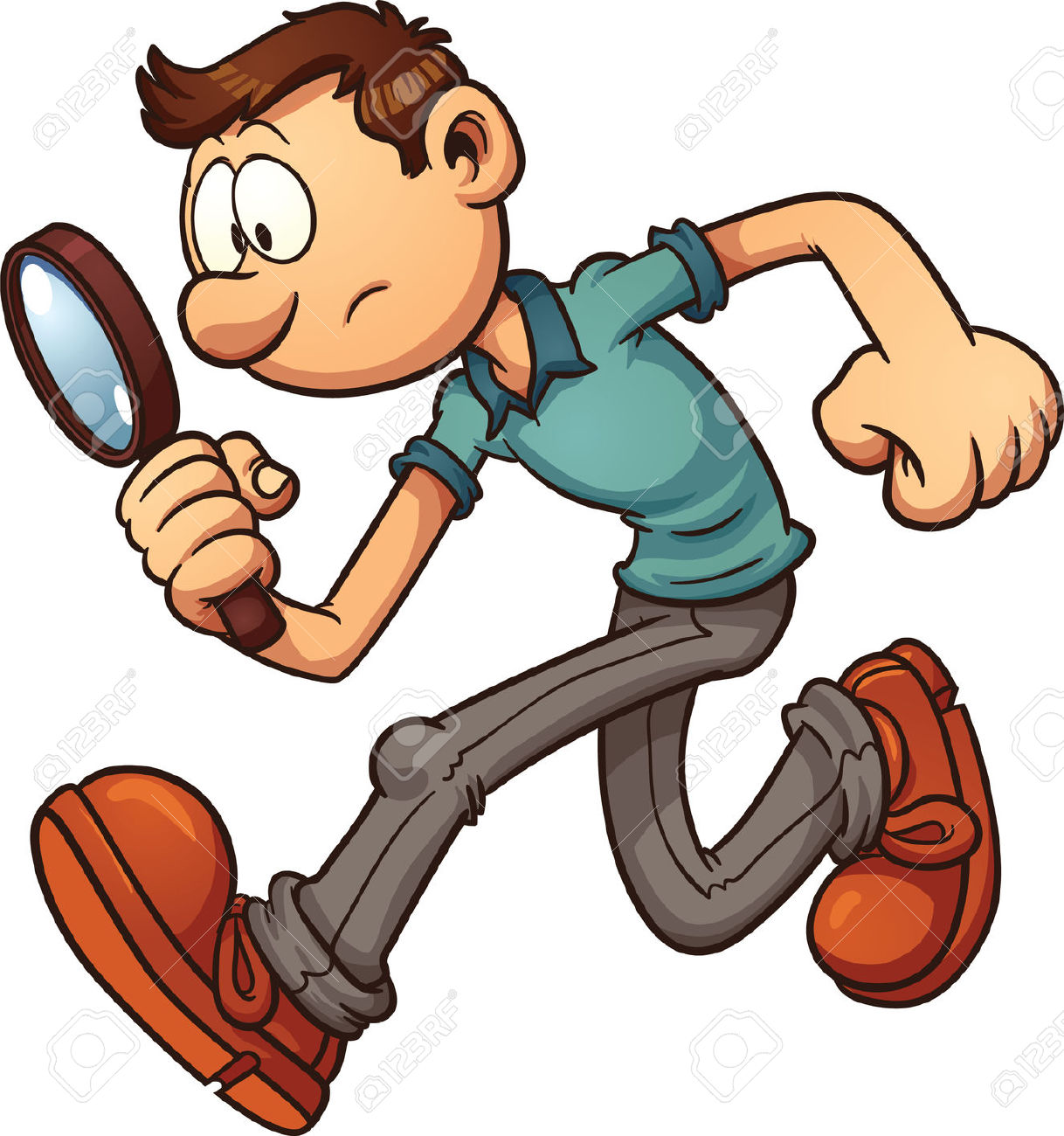 Searching Cartoon - Holmes Detective Detektiv Suchend Investigativo ...
