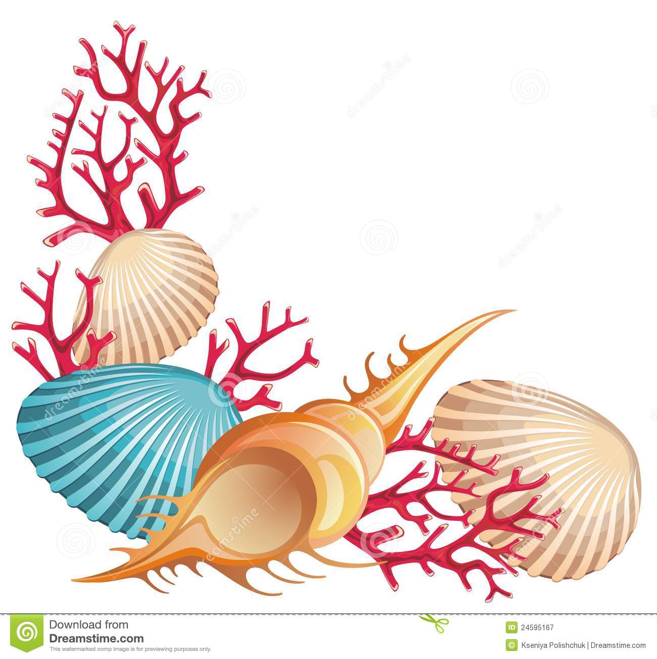 Seashell Border Clipart 10 Free Cliparts Download Images On