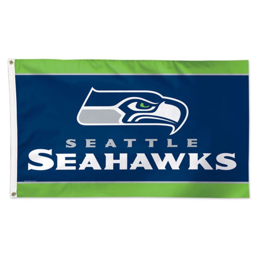 Seattle Seahawks WinCraft Deluxe 3\' x 5\' Logo Flag.