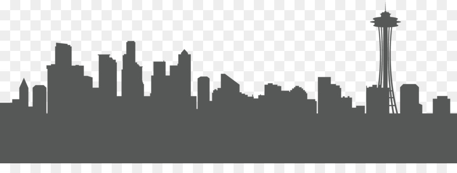 City Skyline Silhouette png download.