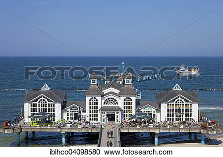 Stock Photography of Pier, Sellin, Rugen, Mecklenburg.