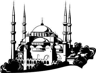 Mosque clipart design vector image.