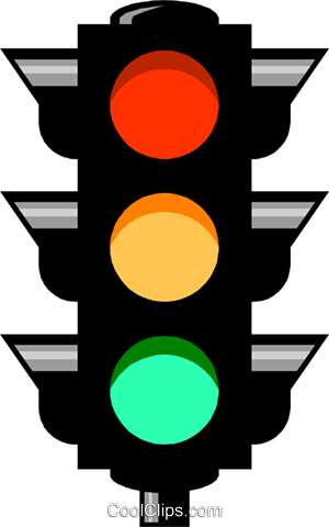 Traffic lights Royalty Free Vector Clip Art illustration.