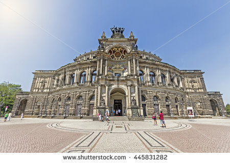 Dresden House Opera Semper Stock Photos, Royalty.