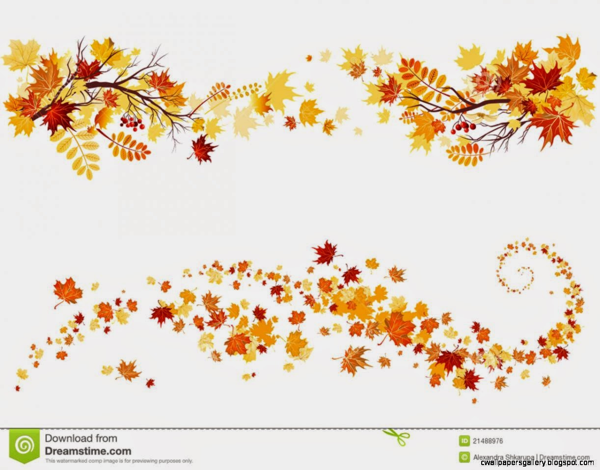 Free download Autumn Leaves Border Clipart Wallpapers.