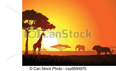 Serengeti Vector Clipart EPS Images. 108 Serengeti clip art vector.