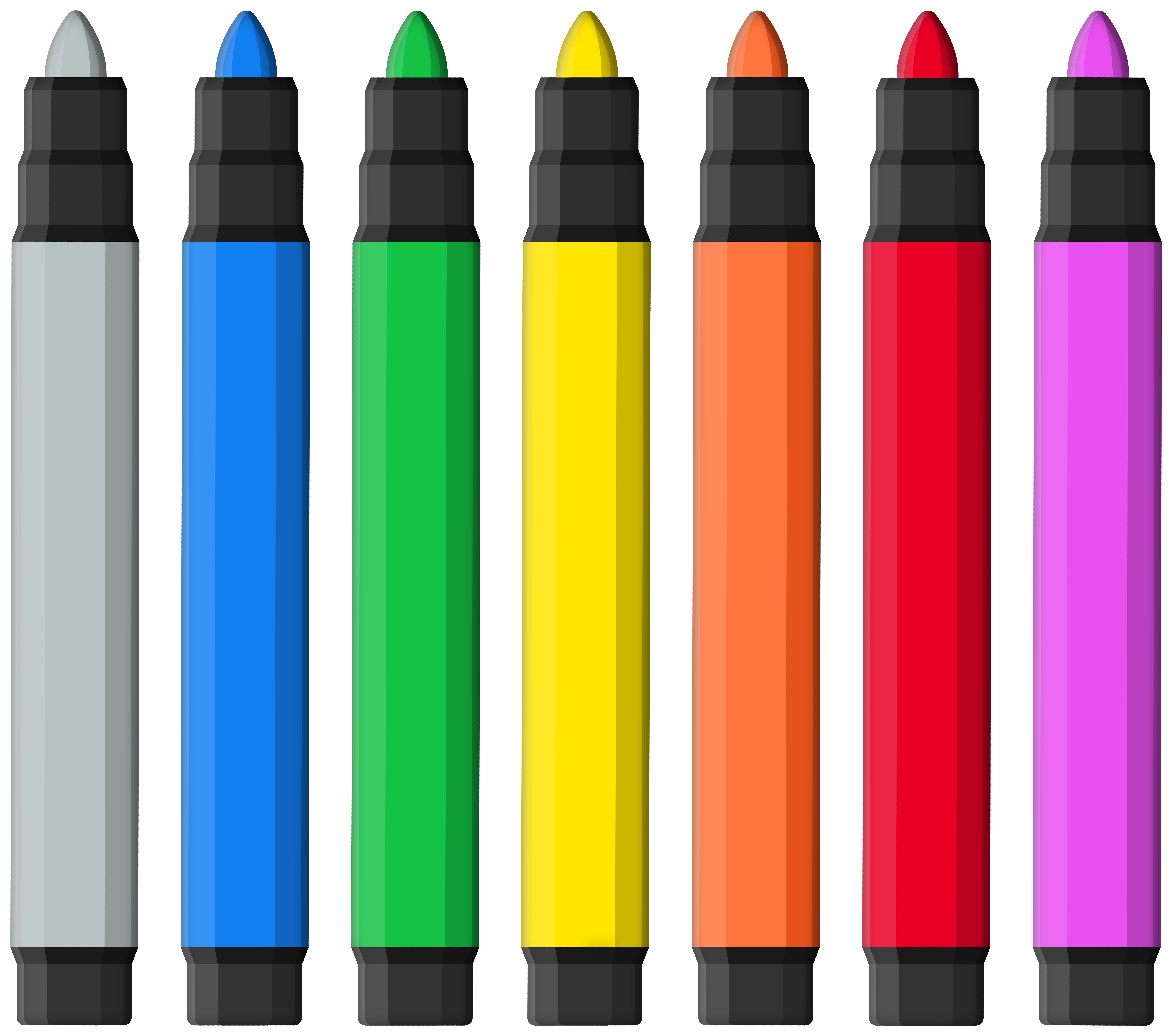 Markers Clipart Markers Transparent Free For Download On - Riset