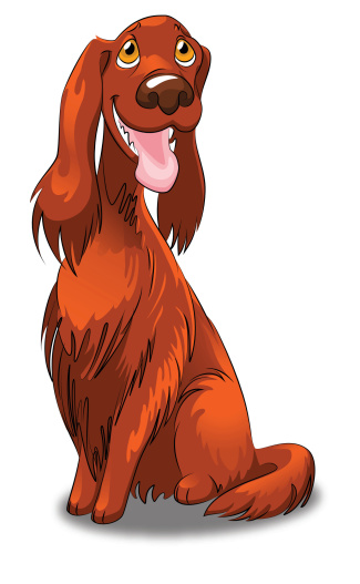 Irish Setter Clip Art, Vector Images & Illustrations.