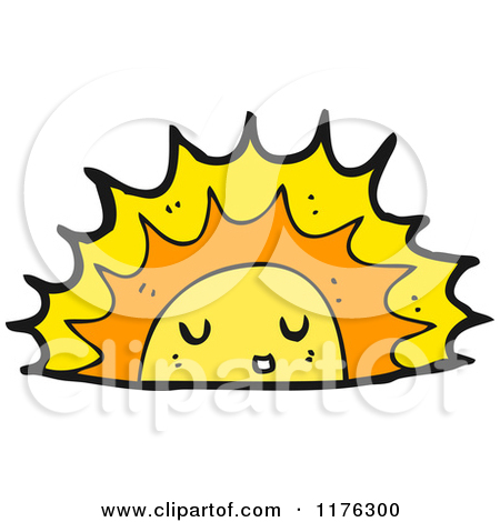 Sun Setting Clipart.