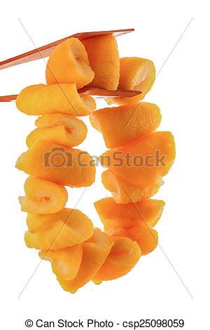 Stock Images of The Seville Orange Jam Part on the White.