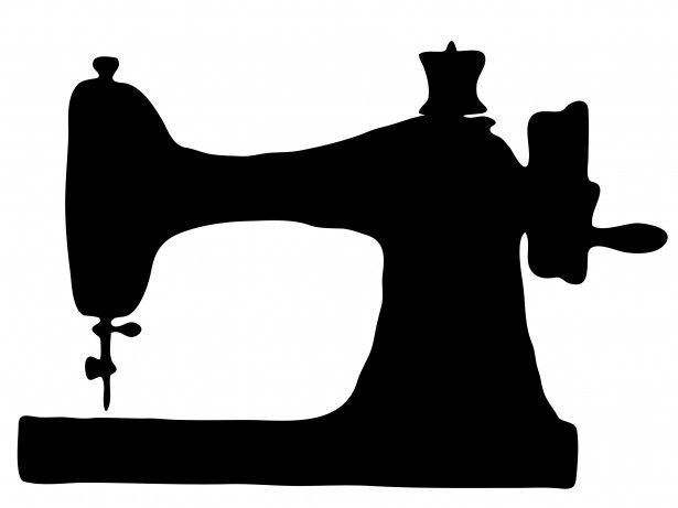Public Domain! Vintage Sewing Machine Clipart.