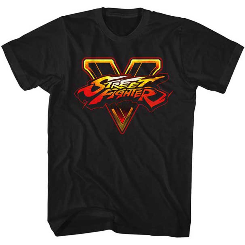 Amazon.com: Street Fighter Men\'s SFV Logo Slim Fit T.
