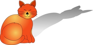 Cat Shadow Clipart.