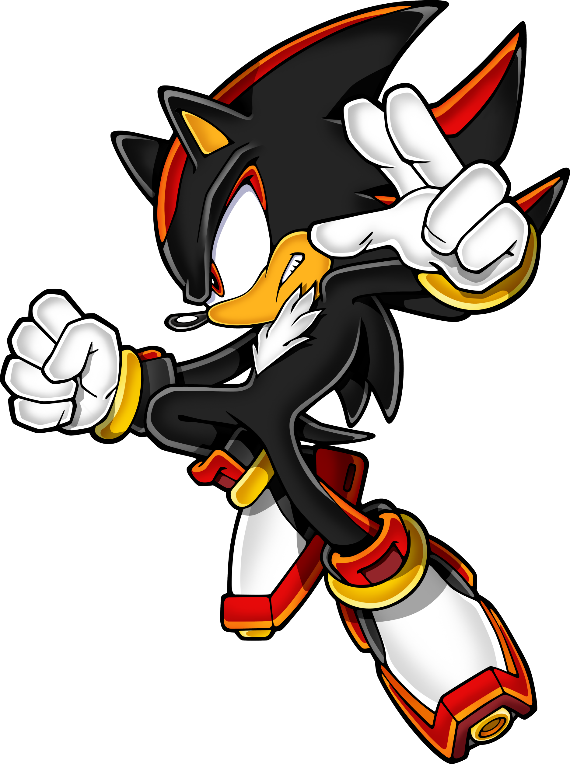 Download Sonic Art Advance Mecha The Shadow Hedgehog HQ PNG.