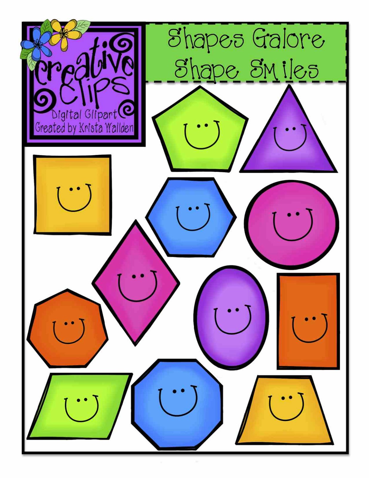 Free clipart shapes.