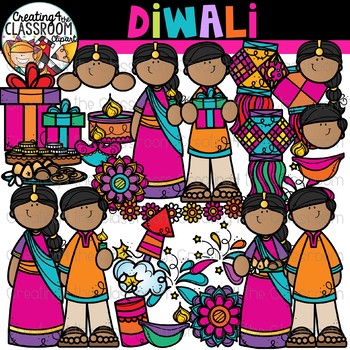 Diwali Clipart {Holidays Around the World Clipart}.