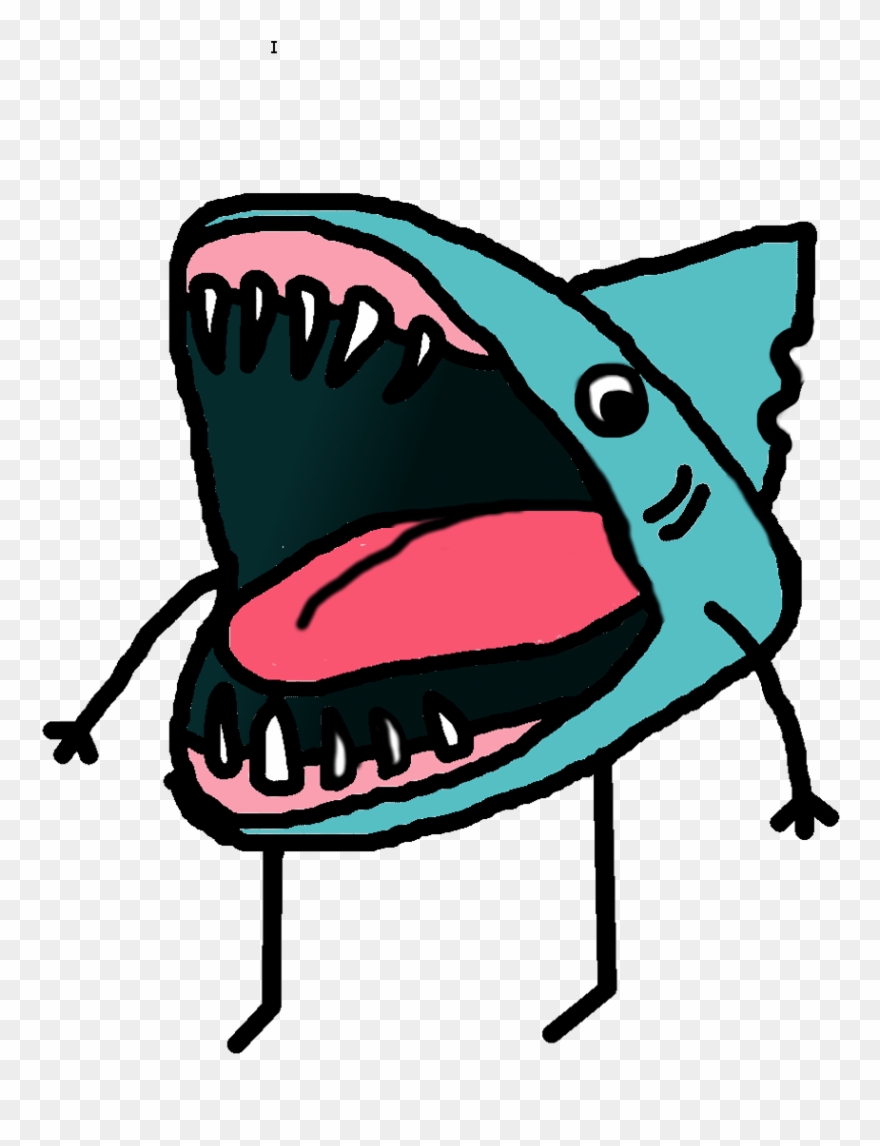 Drawing Shark Open Mouth Clipart (#2749780).