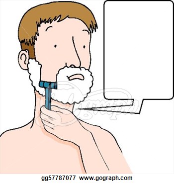 Shaving Beard Clipart.