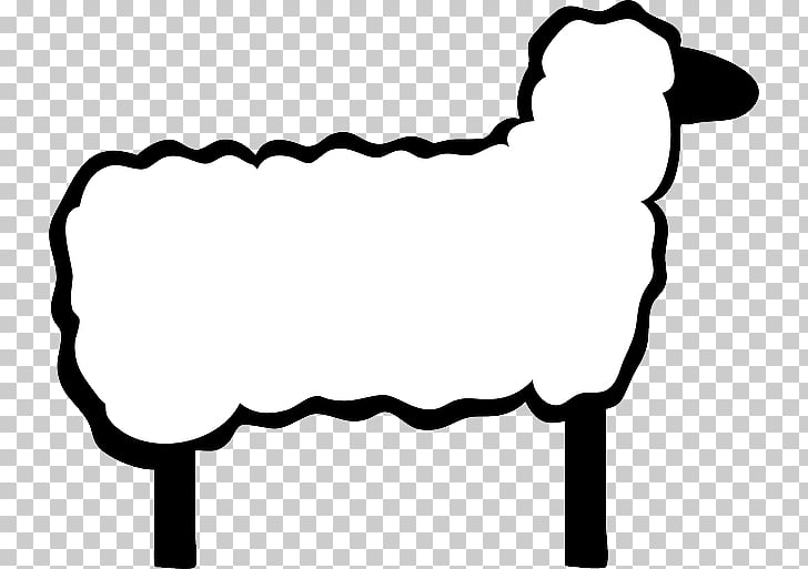 Black sheep Wool , Sheep Outline PNG clipart.