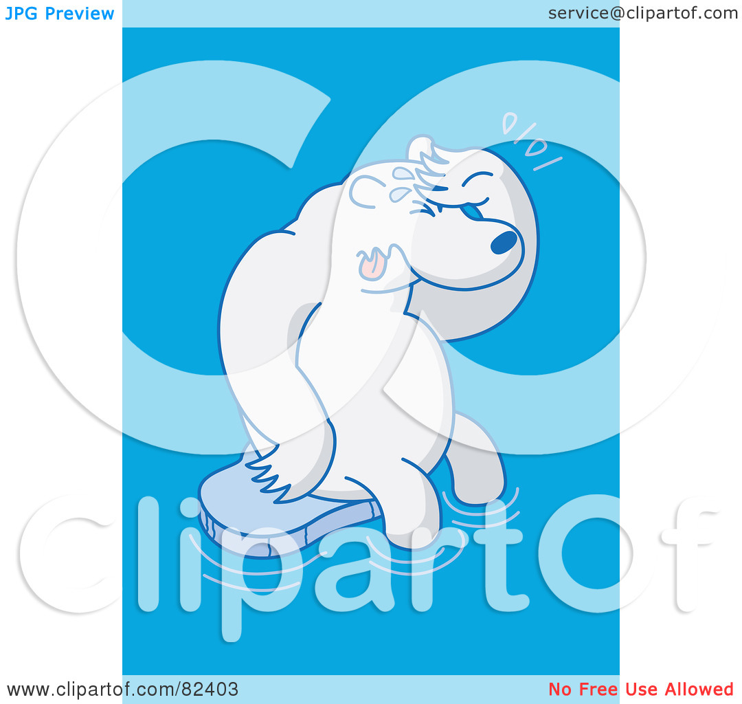 Ice Sheet Over Water Clipart.