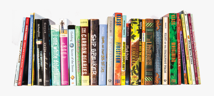 Books On Shelf Png , Free Transparent Clipart.