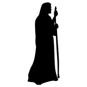 Jesus The Shepherd Silhouette clipart, cliparts of Jesus The.