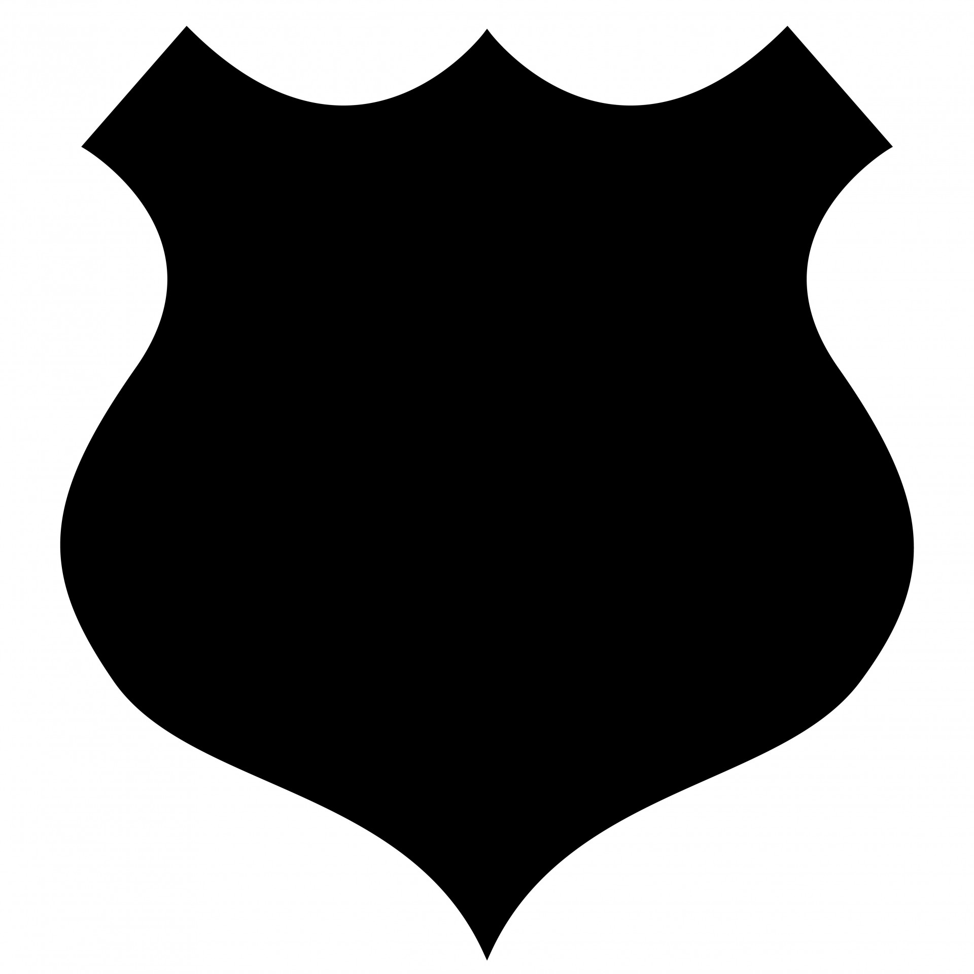 Badge,shield,black,shape,clipart.
