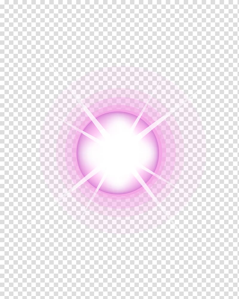 Round purple and white light, Light Icon, Shining light.