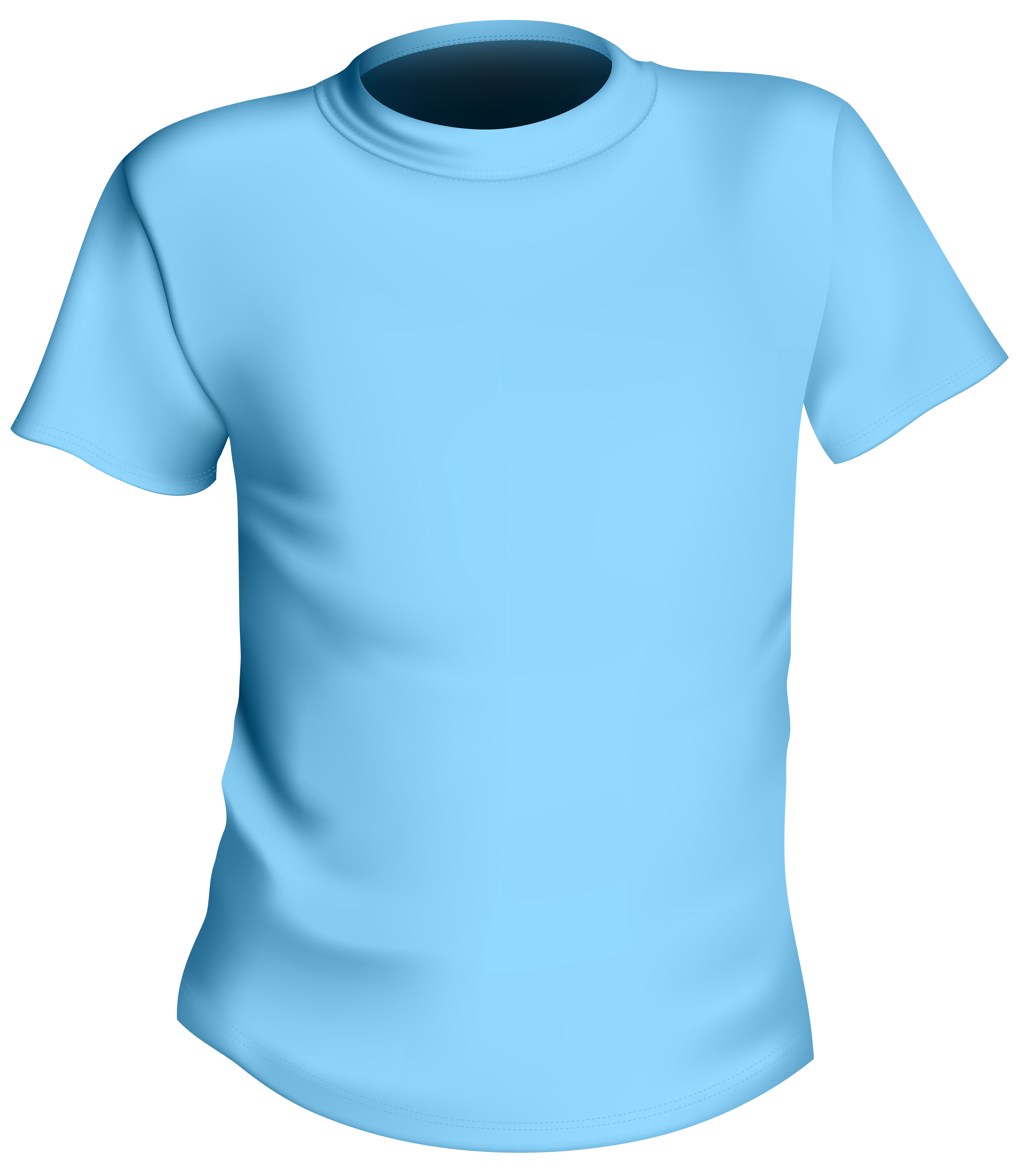 Blue Male Shirt PNG Clipart.