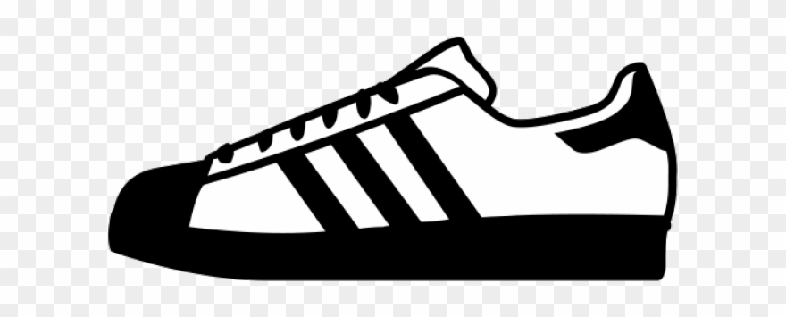 Adidas Shoes Clipart Black And White.
