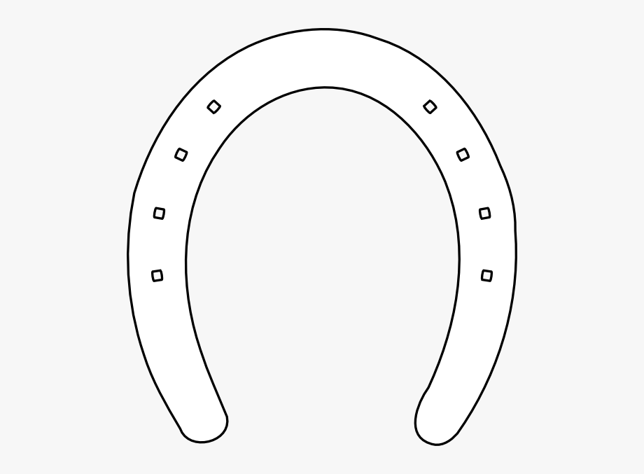 Horse Shoe Outline Clip Art.