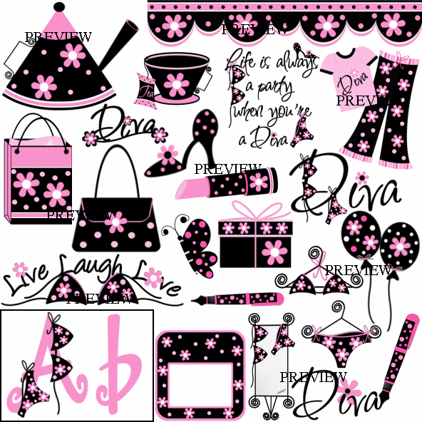 Purses And Shoes Clipart.