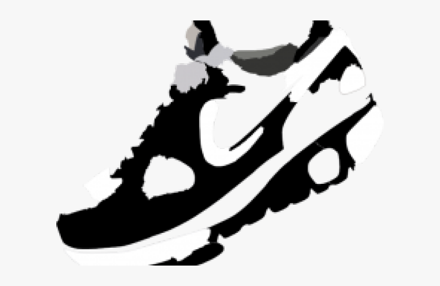 Running Shoes Clipart Shoe Print.