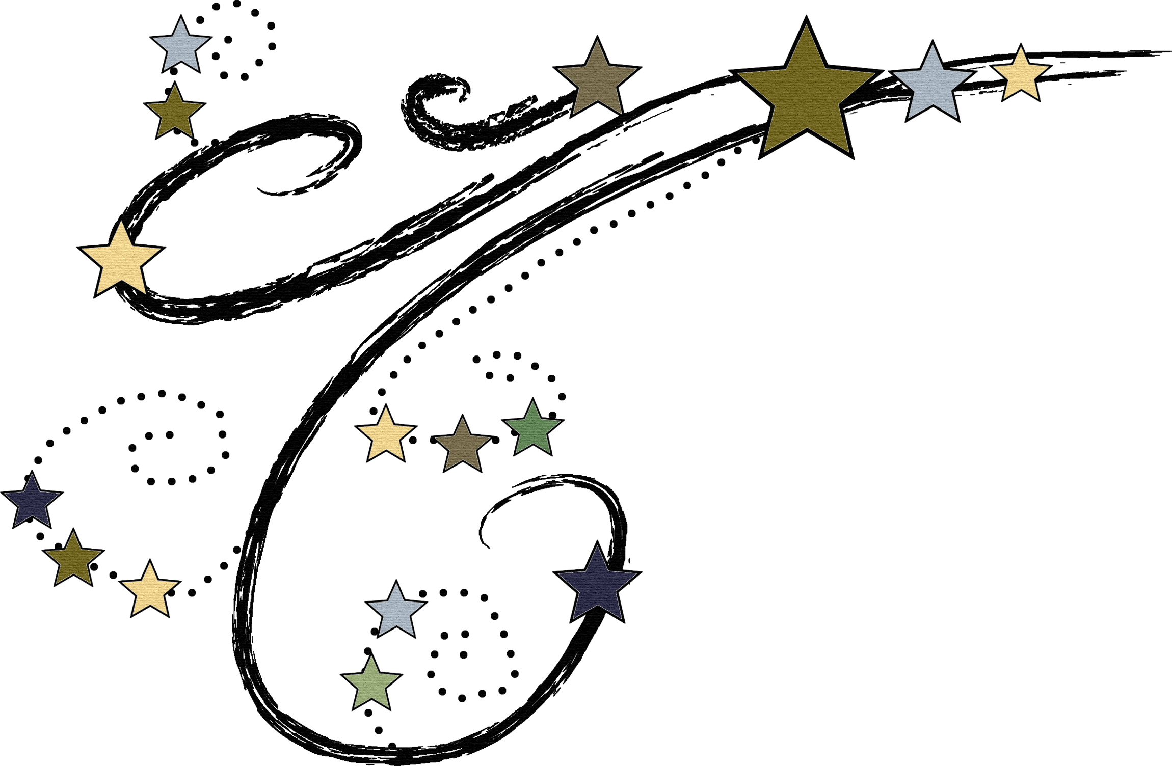 Clipart shooting star free.