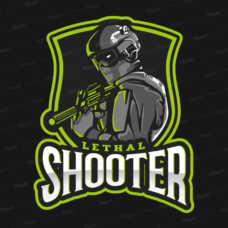 Shooting Gaming Team Logo Maker Inspired by Counter.