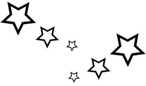 Star black and white falling stars clipart black and white.