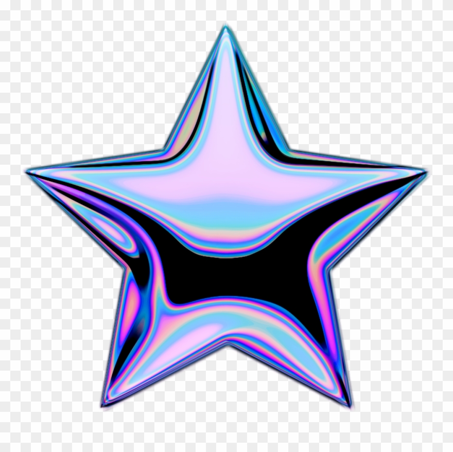 Holo Holographic Shootingstar Stars Star Emoji Iridesce.