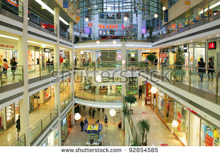 Shopping Mall Stock Photos, Royalty.