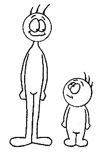 Short And Tall Clipart.