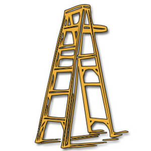 Cartoon ladder clip art.