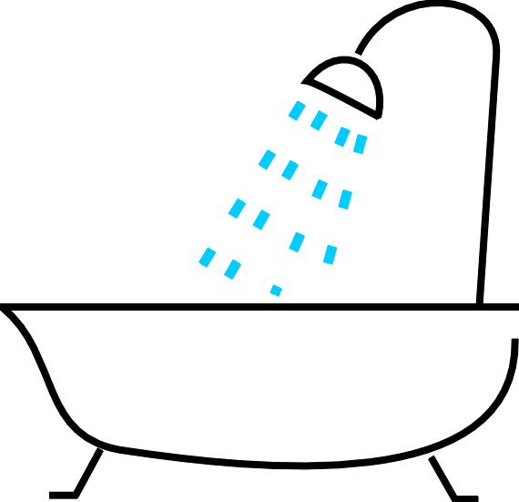 Bath Shower Clipart.