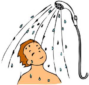 Shower clipart cartoon pencil and inlor shower.