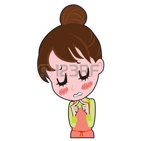 Shy woman clipart - Clipground