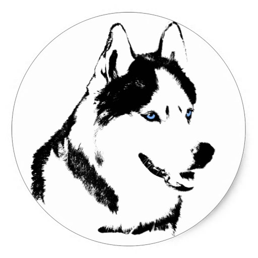 Clipart siberian husky.