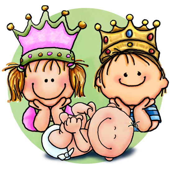 2 siblings clipart.